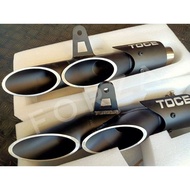 TOCE DUAL EXHAUST TIP MUFFLER PIPE 51MM UNIVERSAL 150CC - 300CC