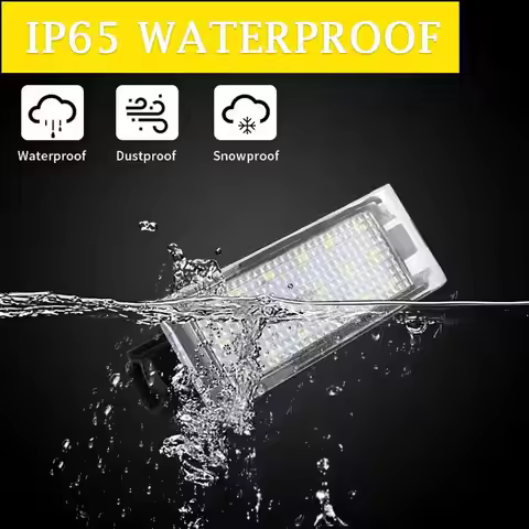 18 LED Lamp Car License Plate Light White For Renault Clio 3 4 Espace 5 Kangoo 2 Master Megane 2 3 C