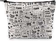 G2TUP Angel Numb Manifest Gift 4 * 4 Makeup Bag Spiritual Cosmetic Bag Lucky Numb Gift Number Meanin
