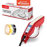 With Free Rolls Cidy 1610 Manual Label Printer for 9mm 3D Embossed Tapes Replacement Dymo Organizer 