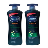 Vaseline 凡士林 男士乳液 身體乳 完美修護乳液 藍瓶-600mlX2