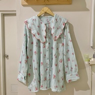 KEMEJA Bangkok Women's Jumbo size Oversize Clothes Cute Imported Clothes Bangkok Women's Oversize Sh