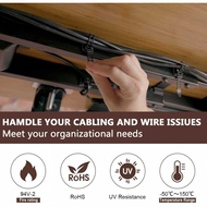 QUICKSHP Dtools Cable Ties Cable Clips Zip Cable Organizer Nylon 5 PCS - AT-17| |