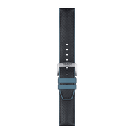 TISSOT OFFICIAL BLUE LEATHER AND RUBBER STRAP LUGS 22 MM (T852046785)
