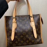 LV 原花金釦Popincourt Haut手提肩背包M40007