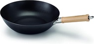 Beka 11-Inch 2 mm Wok, Steel, Black, 46 x 28 x 6.8 cm