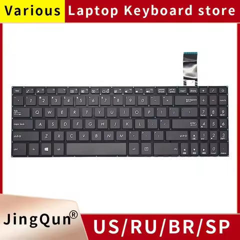 New US Russian Spanish Brazil Backlit Keyboards for ASUS VivoBook 15 X570 X570UD K570UD K570ZD M570D