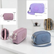 LAKAMMY Coin Bags, Large Capacity Card Holder Purse, Universal Waterproof Zipper Three Layers Wallet