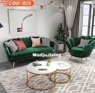 sofa tamu set / sofa kerang scandinavian / sofa bestseller /sofa