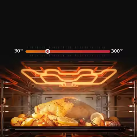 2.5KW Commercial Single-Deck Oven, Professional Baking Oven, 220V Pizza Oven, Smart Timer Function, 
