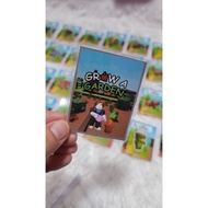 GROW A GARDEN PET LAMINATED CARD (WATER PROOF)