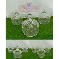 Doorgift Sugar Bowl/ Glass Ware/Exclusive Gift / Balang Bekas Kaca