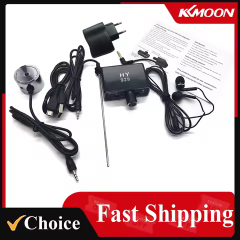 Water Pipe Leak Detector Sensor Water Pipe Tube Leakage Monitor Tester Kit with Dual Probes Earphone