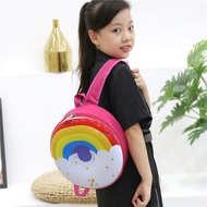 Beg Sekolah Tadika Kanak-Kanak Rainbow Donut Kereta Tayar Bentuk Beg Backpack Kalis Air Beg Roda Mini untuk Kanak-Kanak Lelaki Kanak-Kanak Perempuan Beg Makanan Ringan
