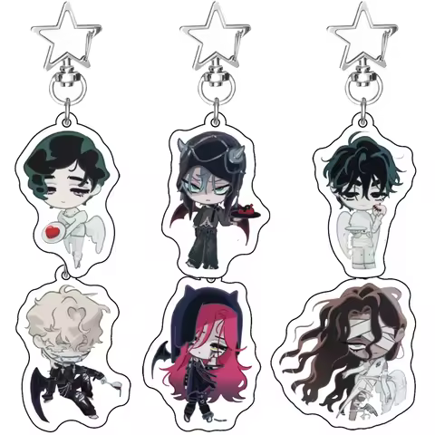Anime Keychains Alien Stage Acrylic Luka Sua Till Ivan Hyuna Mizi Key Ring Cosplay Accessories Penda