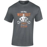 Men's Exercise T-Shirt Gym Training Shirt Weightlifting Cool Gift Ideas