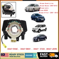 Steering Clock Spring Nissan Grand Livina Latio Navara X-Trail NV200 Clock Spring Cable 25567-EV06E