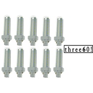 10 PCS - G24 PLC 2PIN 3U 7W LED BULB DAYLIGHT