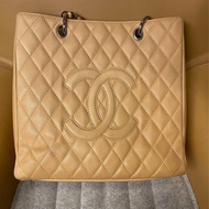 二手 Chanel tote bag GST 銀鍊 顏色美 托特包 大方包 肩背包 媽媽包 塵袋 保卡 雷標