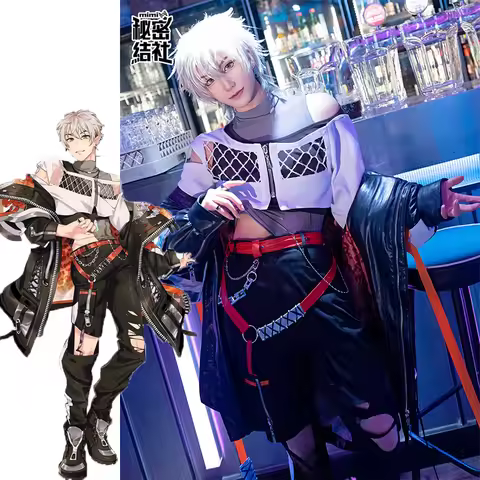 Anime Nu: Carnival Eiden Cosplay Costume Fashion Handsome Uniform Full Set Activity Party Role Play 