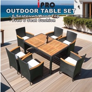 IPRO Outdoor Chair and Table Set Balcony Garden Table and Chair Set Meja Makan  Kerusi outdoor Kerus