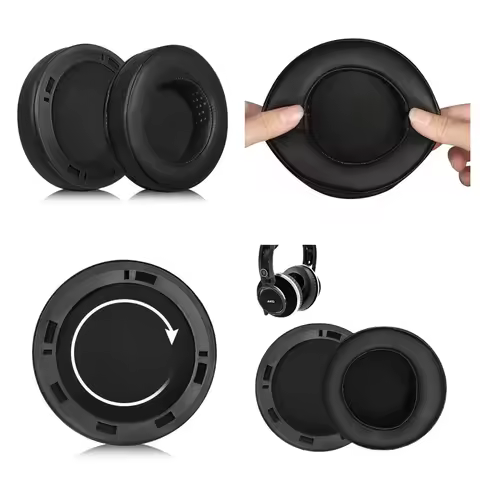 Portable Protein Leather Ear Pads for AKG K812 PRO Headphone Replacement Soft Foam Ear Cushions Head