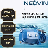 Neovin 1HP 750W SPC-JET100 Self-priming Jet Water Pump High Head Max 45M Irrigation Watering System 