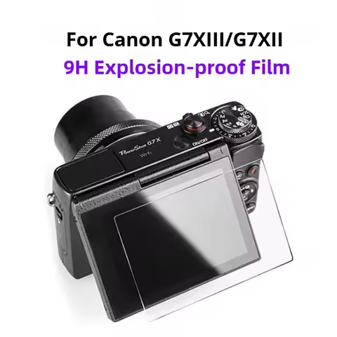 2PCS Tempered Glass for Canon PowerShot G7XIII /G7XII /G9XII/G5XII Screen Protector Anti-Scratch Acc