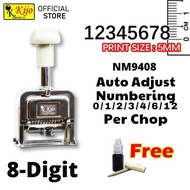 KIJO【8 Digit】Auto Numbering Stamp -9408