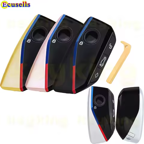 Ecusells 4 Buttons Remote Car Key Shell Case Cover For BMW I7 X7 I5 G07 LCI IX I20 X1 X5 X6 U11 7 Se