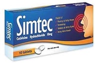 Simtec (For Flu) Cetirizine Hydrochloride 10Mg Tablet 10S