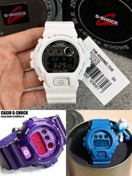 G Style Shock DW6900 Purple Cc6 cermin kaca white blue Jam Tangan Digital putih biru color viral