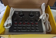 PAKET 1 SET KOMPLIT Condenser Michrophone + V8 SOUNDCARD