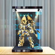 Sesuai untuk Gundam PG Unicorn Phoenix Display Box Figure Soldier Model Kotak Penyimpanan Penutup Ha