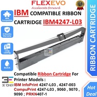 IBM Compatible IBM4247-L03 4247L03 Black Ribbon Cartridge for 4247-003 CompuPrint 9060 9070 9090 PRK