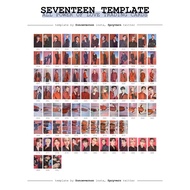Good. SVT Seventeen Power of Love Online Concert Trading Cards