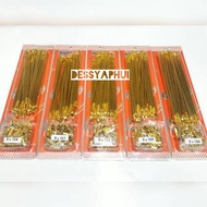 Gold motorcycle spokes