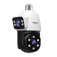 SriHome Light Bulb CCTV Camera Dual Lens Two Video Record SH068 Wifi Wireless 1080P FHD E27 Socket