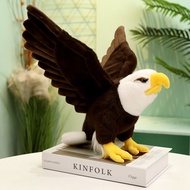Simulation Bald Eagle Doll Plush Toy Eagle Doll Animal Model Vulture Sea Eagle American Sculpture Bo