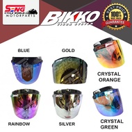 BIKKO HELMET VISOR MS88 SGV VISOR GOLD BLUE RAINBOW SILVER