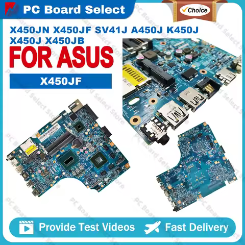 X450JF Laptop Motherboard For ASUS 12279-2 F450 K450J F450J SV41JN A450J X450J X450JN X450JB X450JF