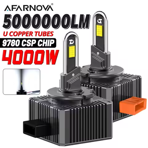 D1S D1R LED Headlights HID D3S D3 Xenon HID 4000W D2S D4S Turbo LED Double U copper tube 9780 CSP Ch