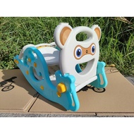 LW Slide for Kids Playground Rocking House Baby Slide Basketball 3 in 1 Kids Slide