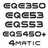Black Silver Trunk Letters for Mercedes Benz New Energy EQA260 EQB300 EQC350 EQS450+ EQE350 EQE53 EQ