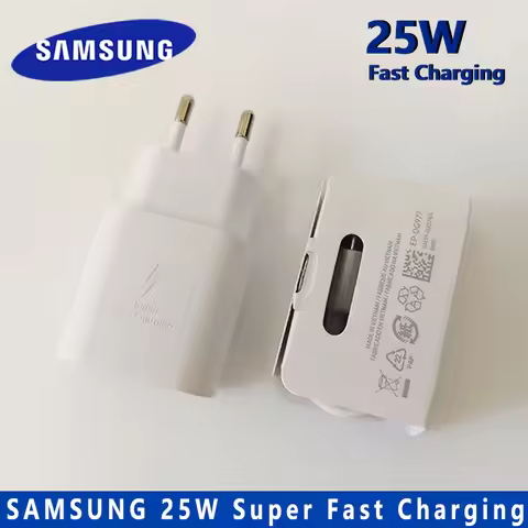Samsung 25W Original Fast Charger EU US Type C Cargador Adapter For Galaxy S26 S25 S24 S23 S22 M17 M