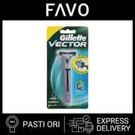 Gillette Vector Razor Blade - 1 Razor - Best Shaver