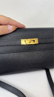 Hermes Kelly long wallet 黑金