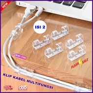 Klip kabel listrik tempel - Klip kabel rem sepeda - Klip kabel organizer cable clip - Penjepit kabel