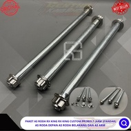 PAKET AS RODA RX KING RX KING CUSTOM PROBOLT (ARM STANDAR) AS RODA DEPAN AS RODA BELAKANG DAN AS ARM