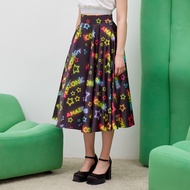 iCONiC STARRY SKIRT 7236 Long Silk Printed Pattern